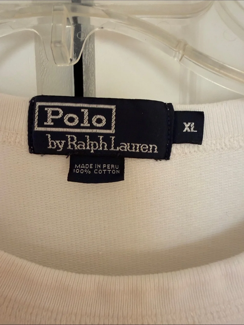 Polo Ralph Lauren White Anchor PRLC 1967 Crewneck Sweatshirt XL